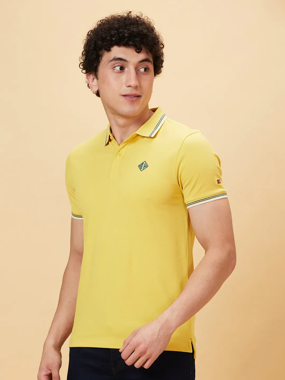 Mimosa Regular Fit Men's Polo T-Shirt by Being Human Clothing - Image 3