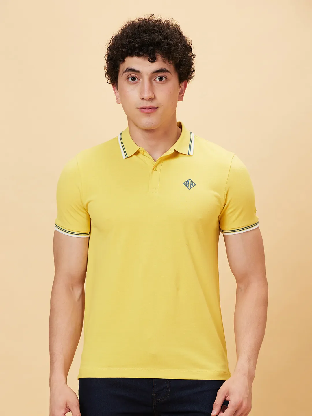 Mimosa Regular Fit Men's Polo T-Shirt by Being Human Clothing - Image 6