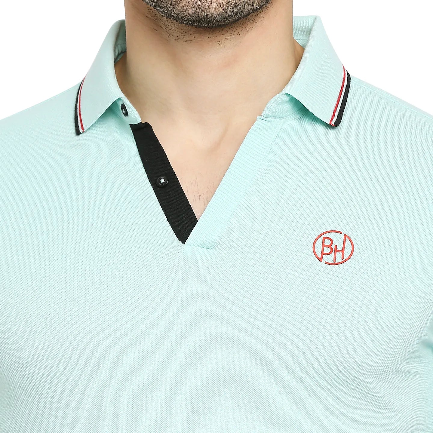 Green Regular Fit Men's Polo T-Shirt by Being Human Clothing - Image 5