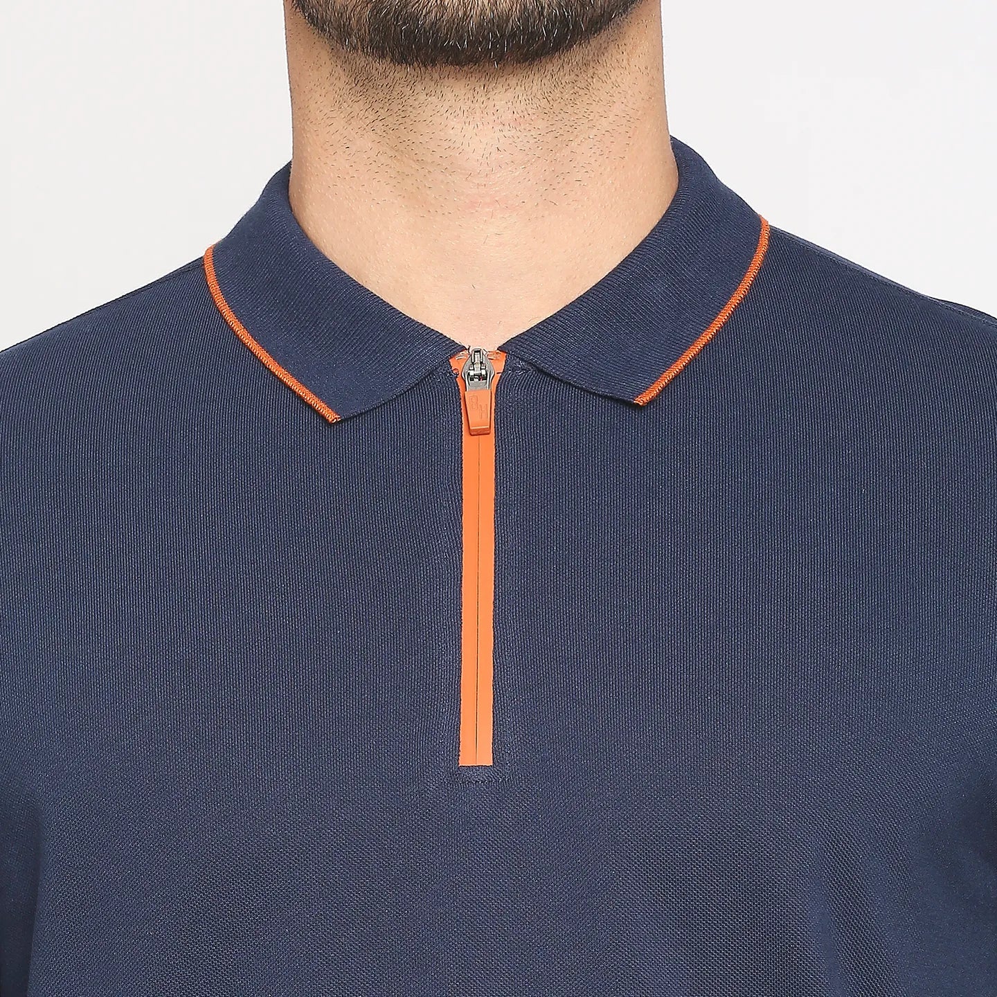 Blue Regular Fit Men's Polo T-Shirt by Being Human Clothing - Image 5
