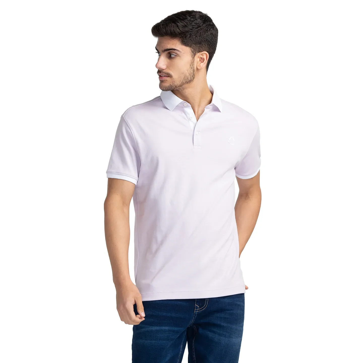 Purple Regular Fit Men's Polo T-Shirt by Being Human Clothing