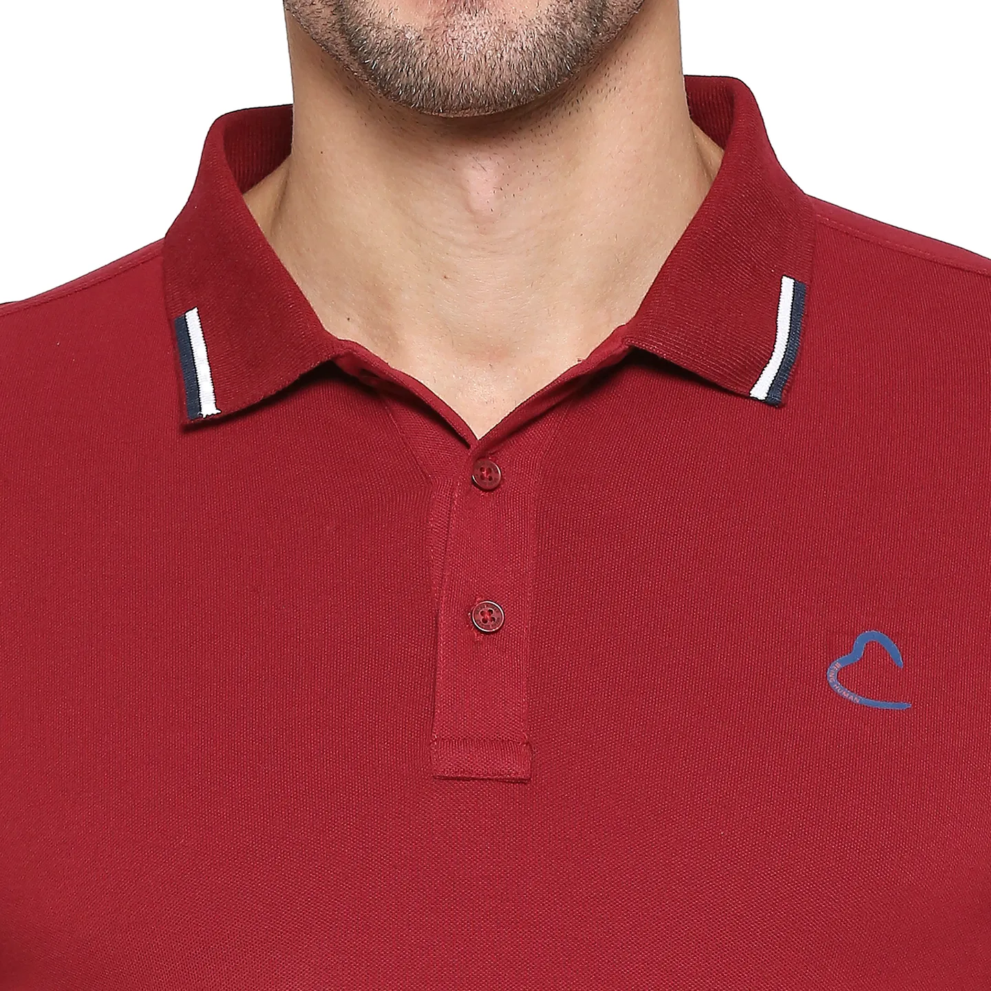 Red Regular Fit Men's Polo T-shirt by Being Human Clothing - Image 5