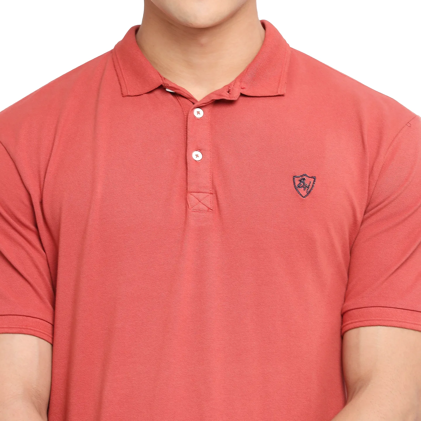 Orange Regular Fit Men's Polo T-Shirt by Being Human Clothing - Image 5