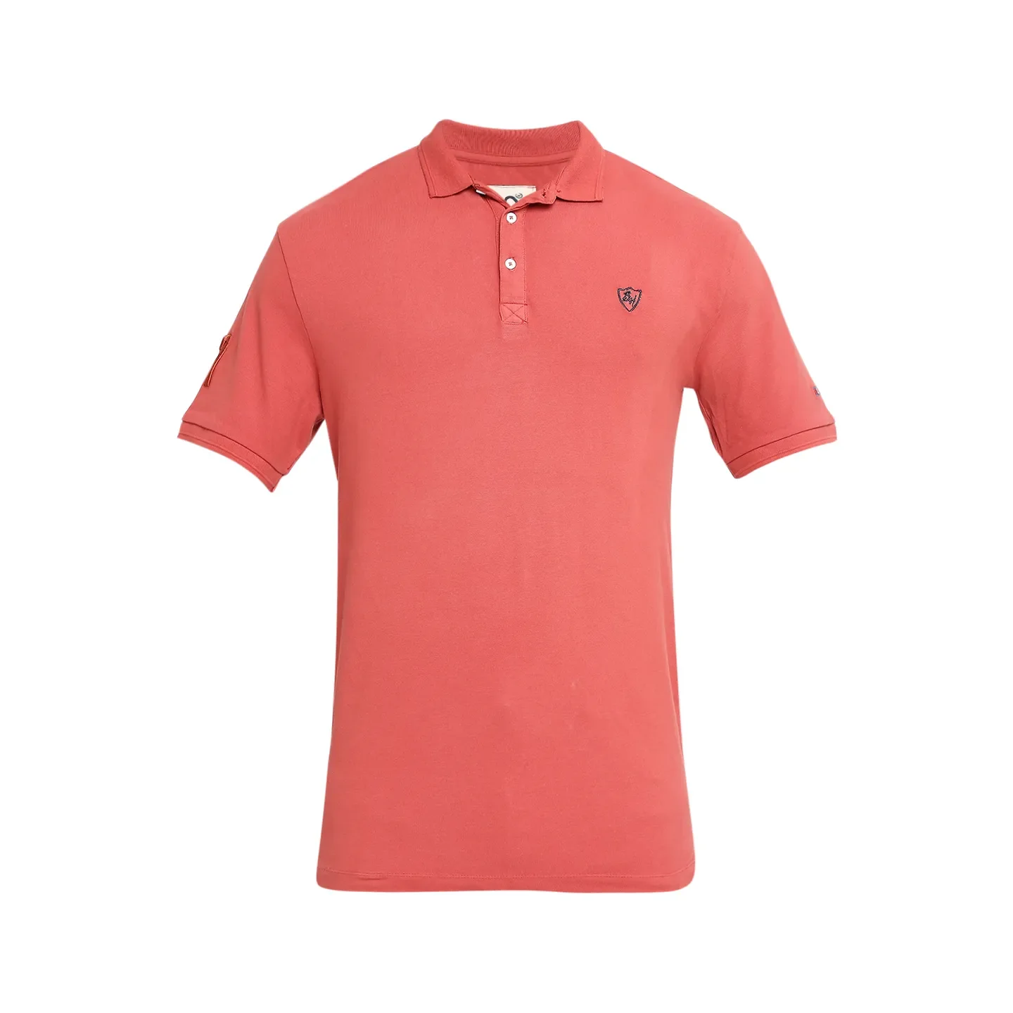 Orange Regular Fit Men's Polo T-Shirt by Being Human Clothing - Image 7