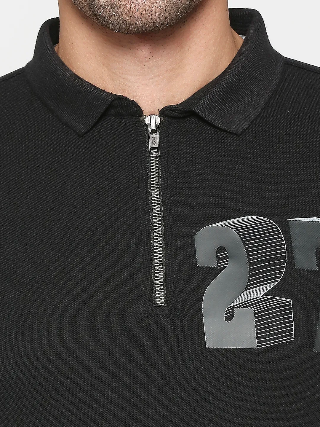 Green Regular Fit Men's Polo T-Shirt by Being Human Clothing - Image 5