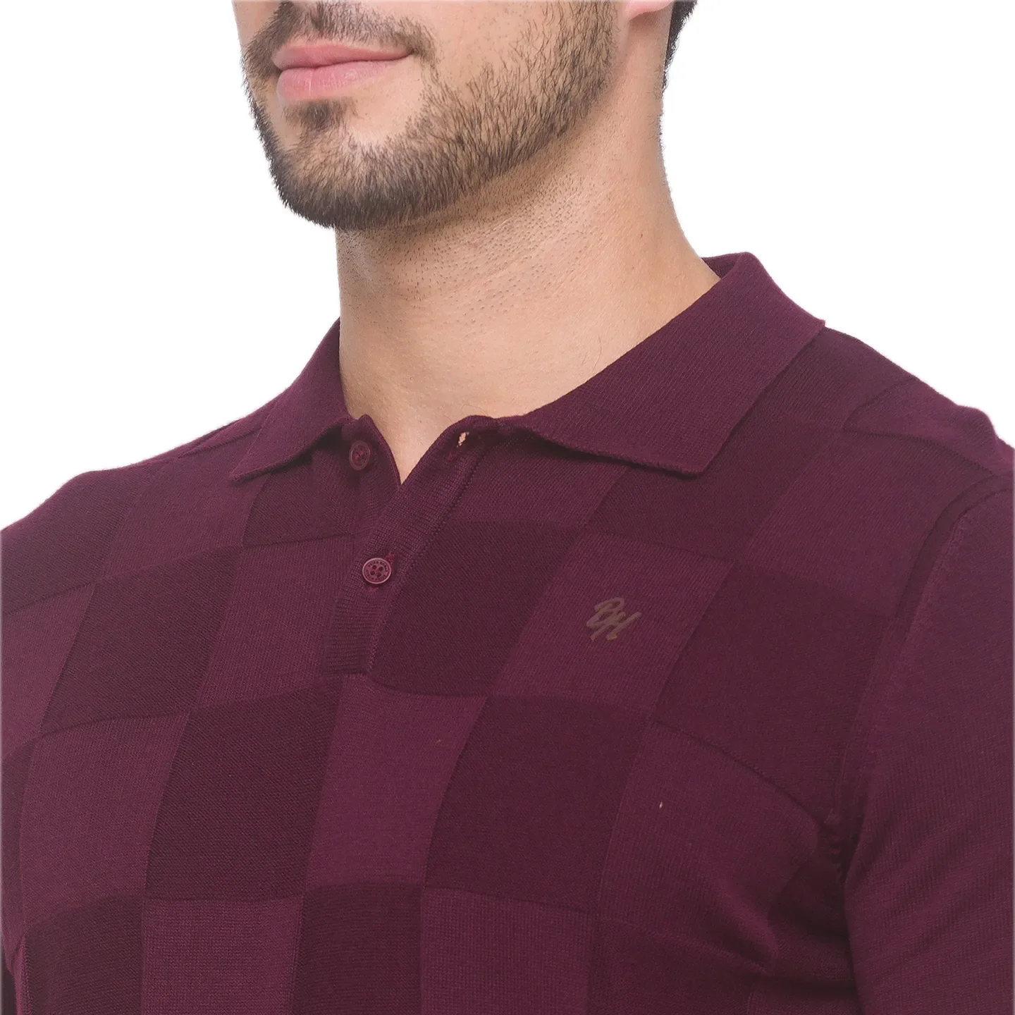 Red Regular Fit Men's Polo T-Shirt by Being Human Clothing - Image 3