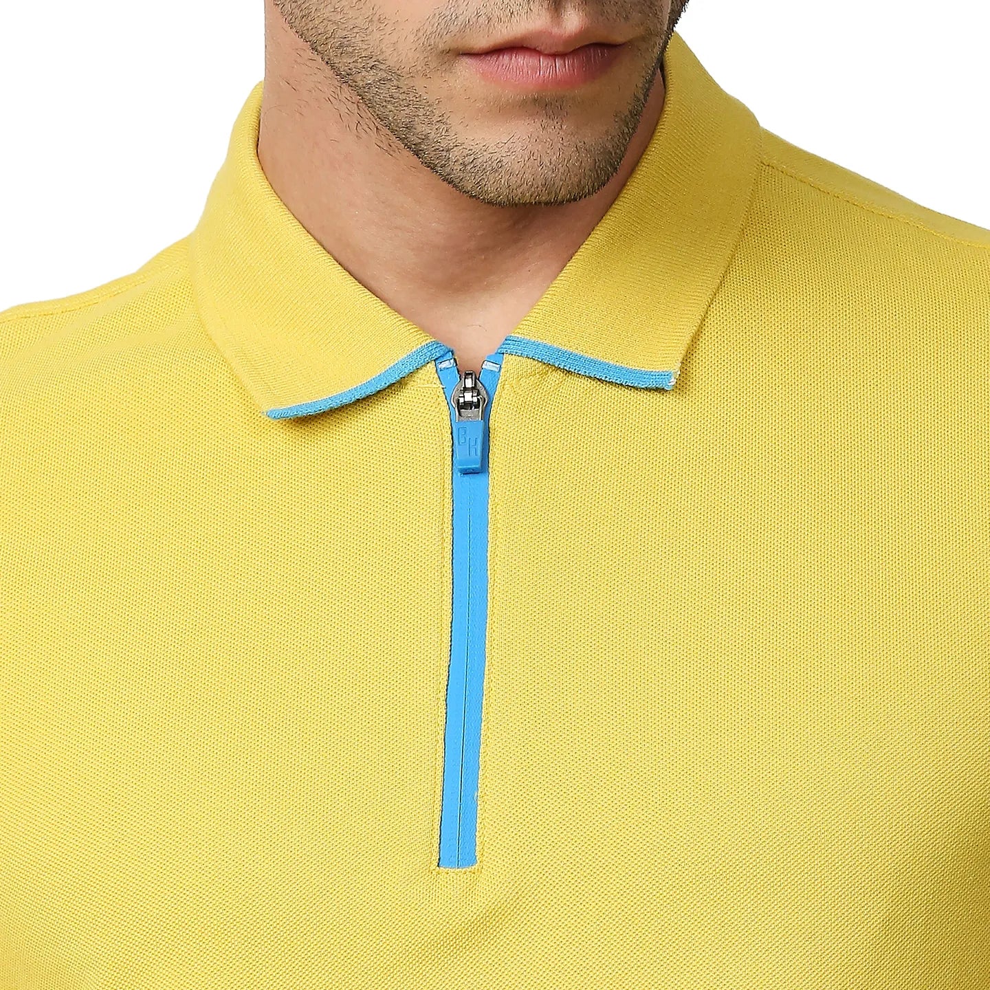 Yellow Regular Fit Men's Polo T-Shirt by Being Human Clothing - Image 5
