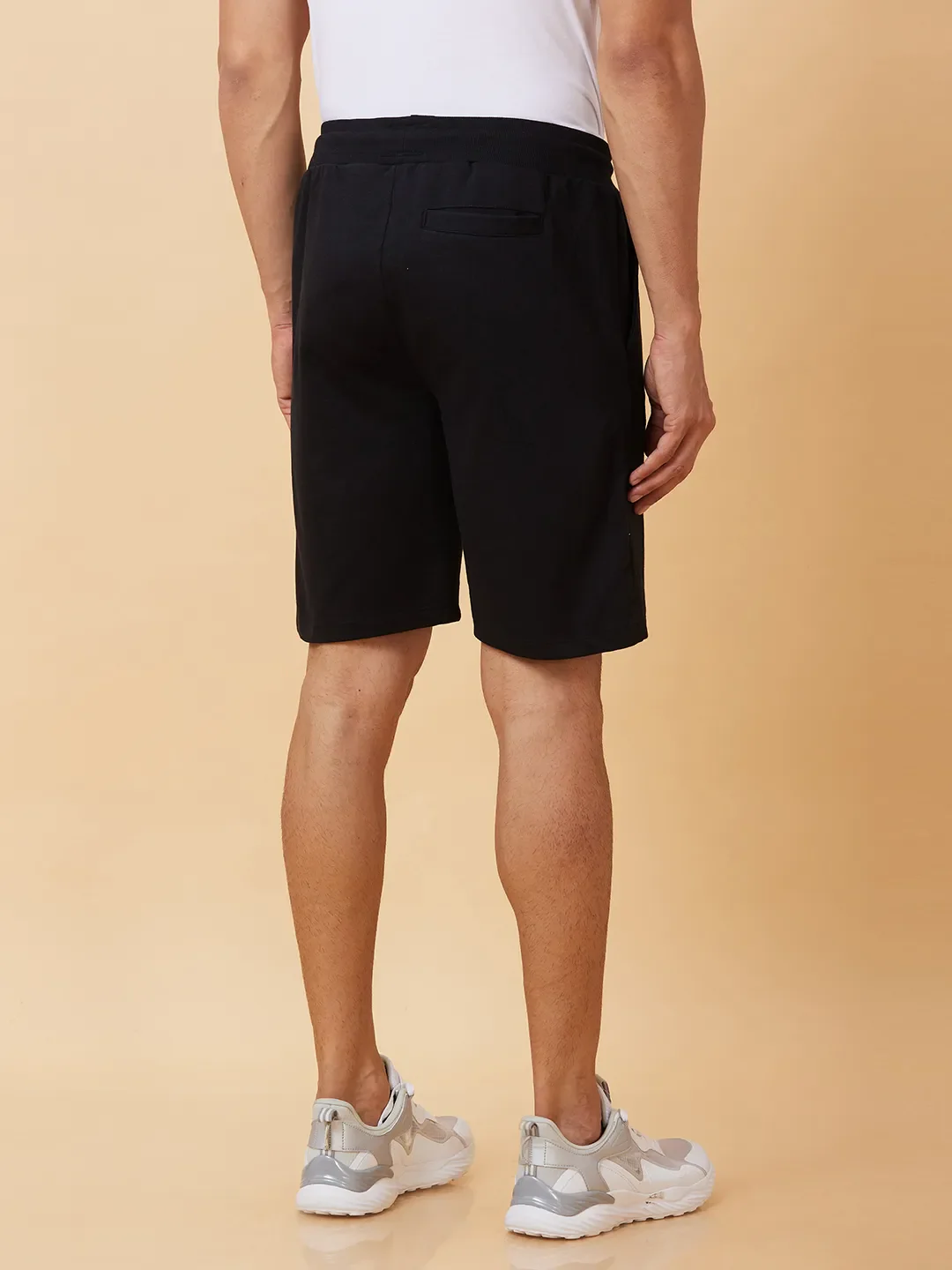 Black Regular Fit Men's Shorts by Being Human Clothing - Image 2