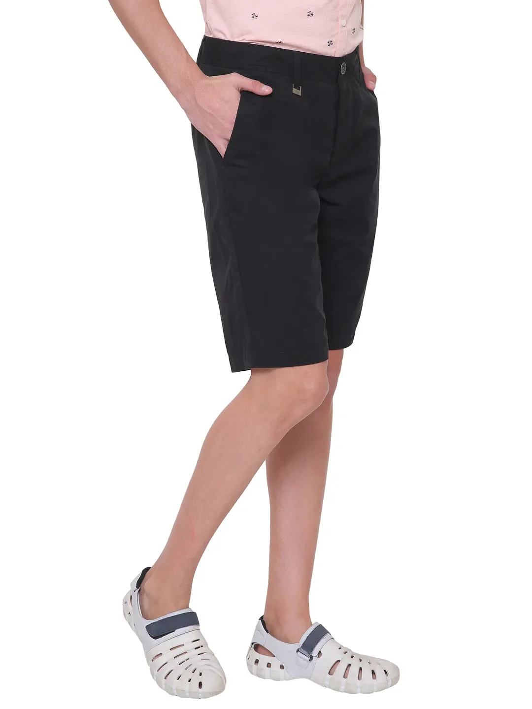 Black Regular Fit Men's Shorts by Being Human Clothing - Image 5