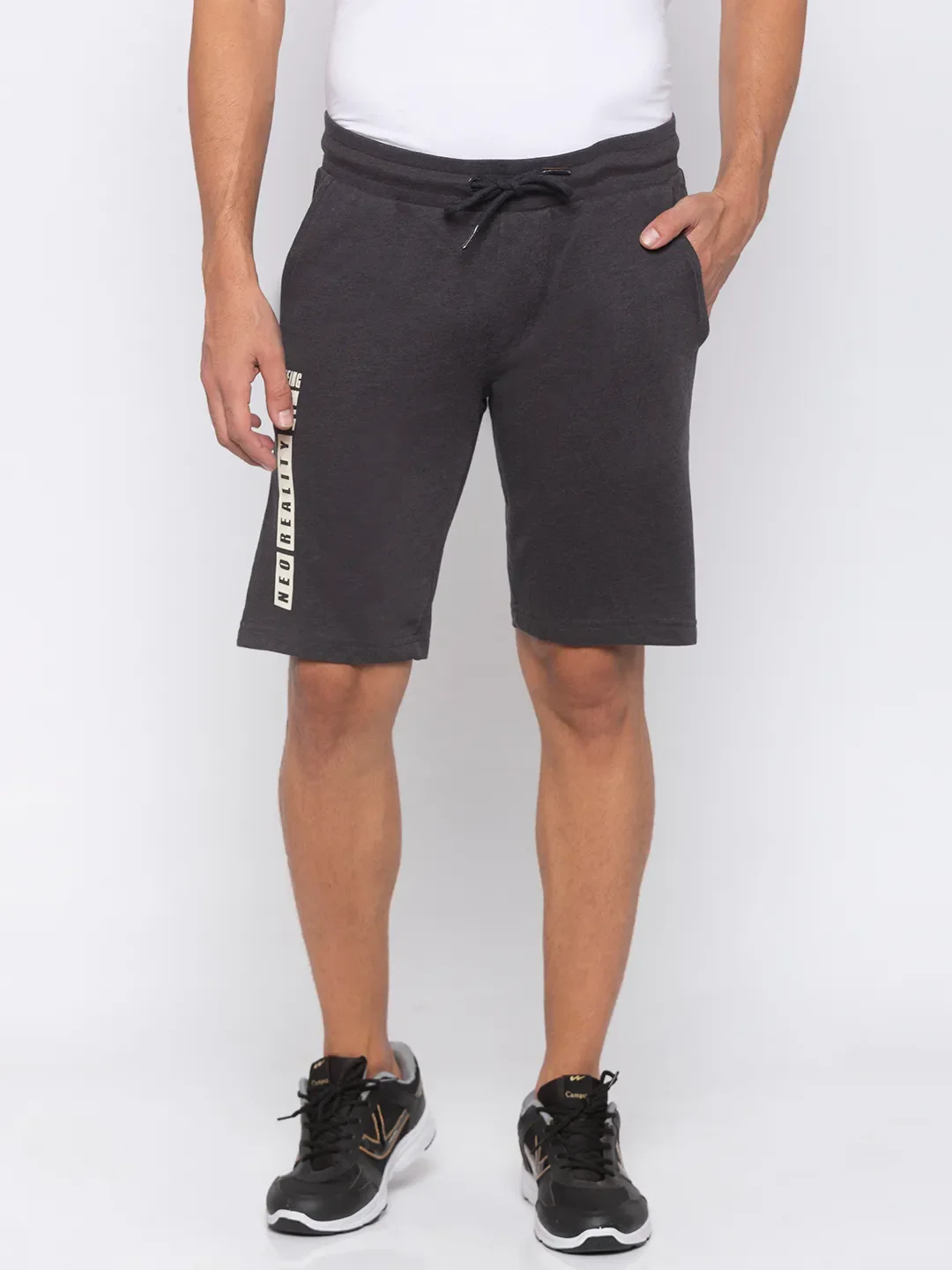 Black Regular Fit Men's Shorts by Being Human Clothing
