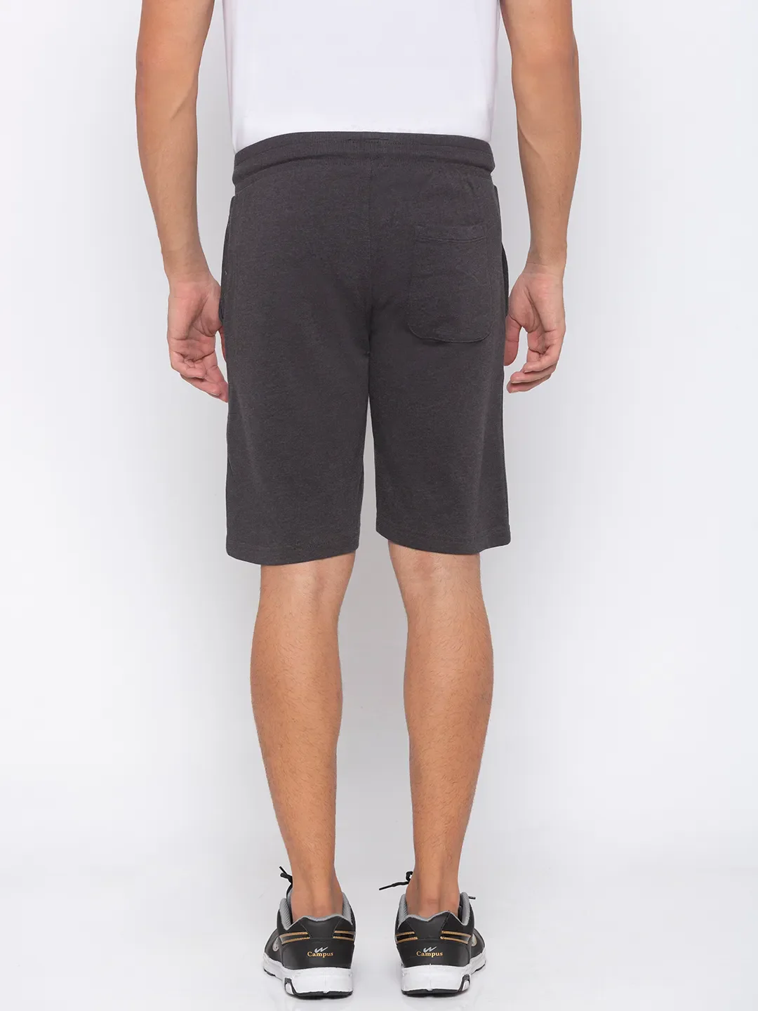 Black Regular Fit Men's Shorts by Being Human Clothing - Image 3