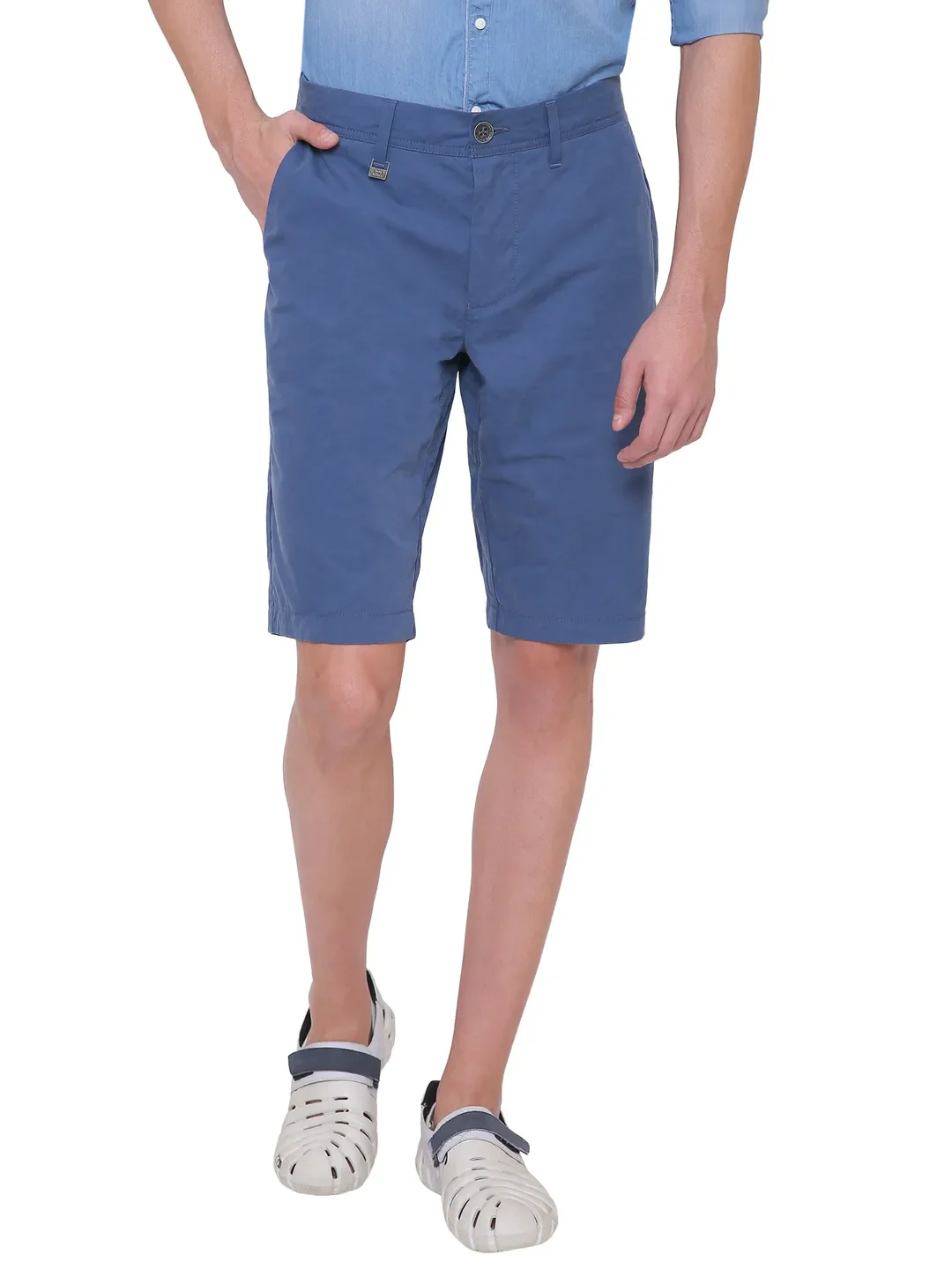 Blue Regular Fit Men's Shorts by Being Human Clothing - Image 2