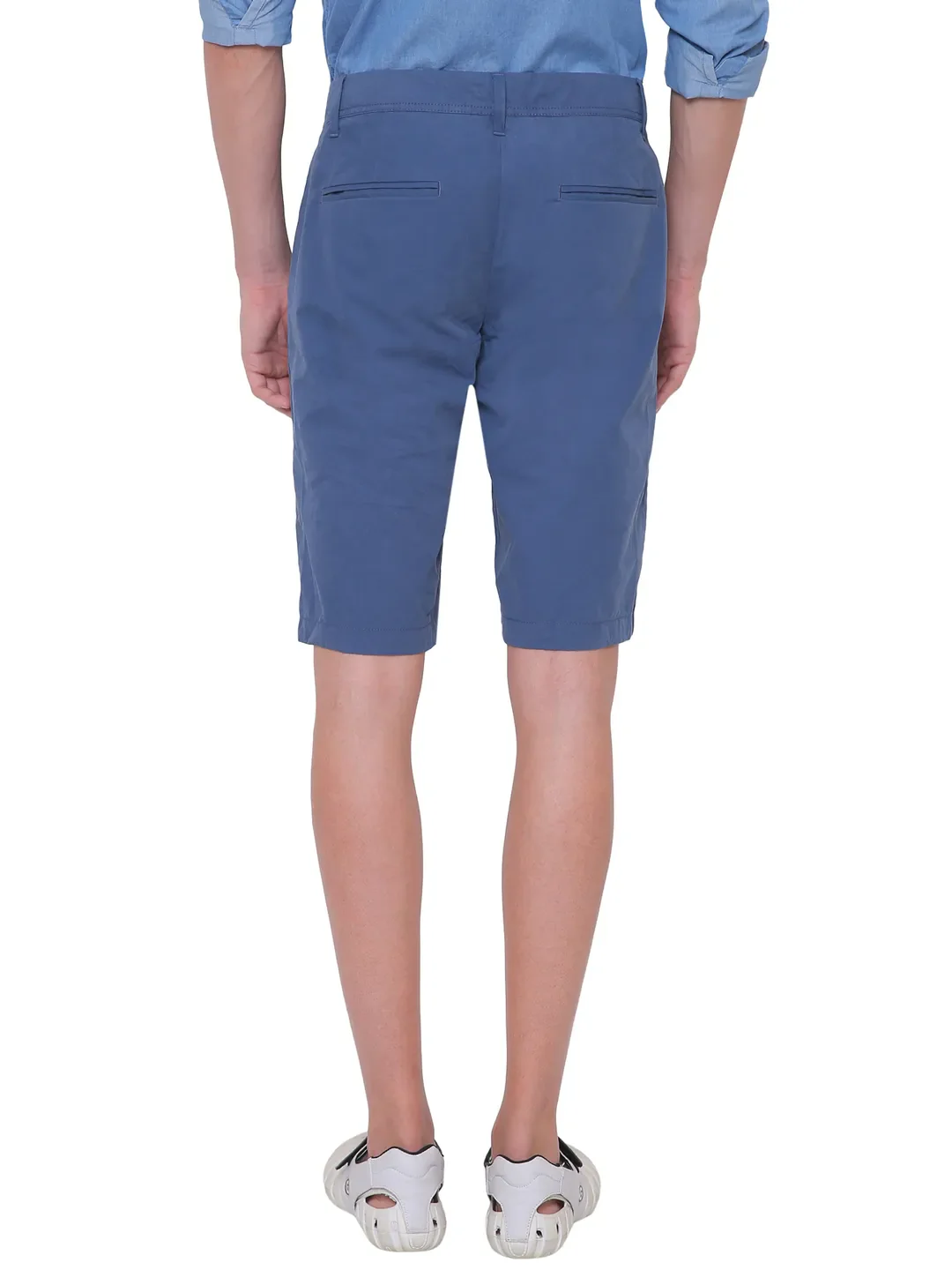 Blue Regular Fit Men's Shorts by Being Human Clothing - Image 5