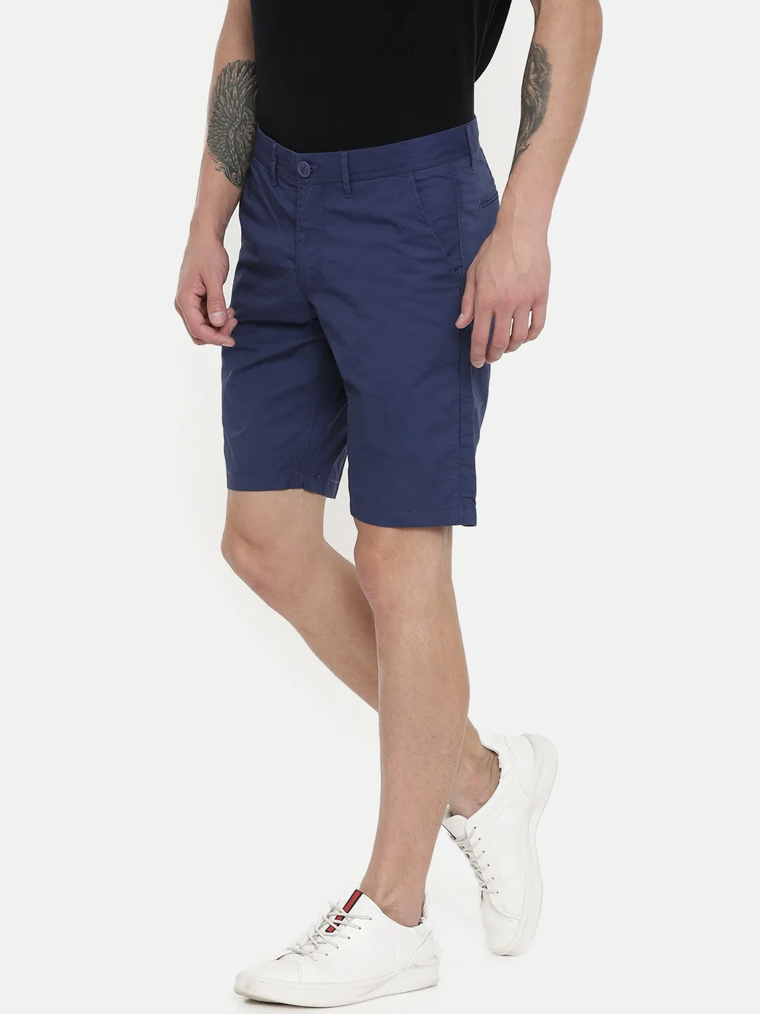 Blue Regular Fit Men's Shorts by Being Human Clothing - Image 2