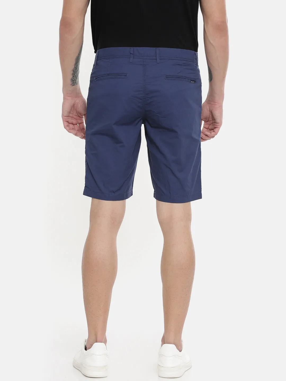 Blue Regular Fit Men's Shorts by Being Human Clothing - Image 3