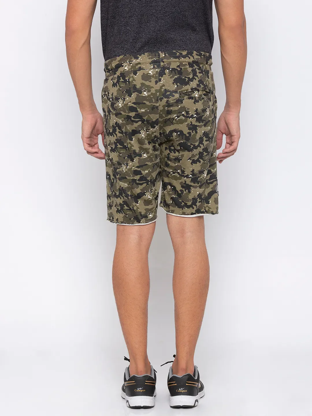 Beige Regular Fit Men's Shorts by Being Human Clothing - Image 3