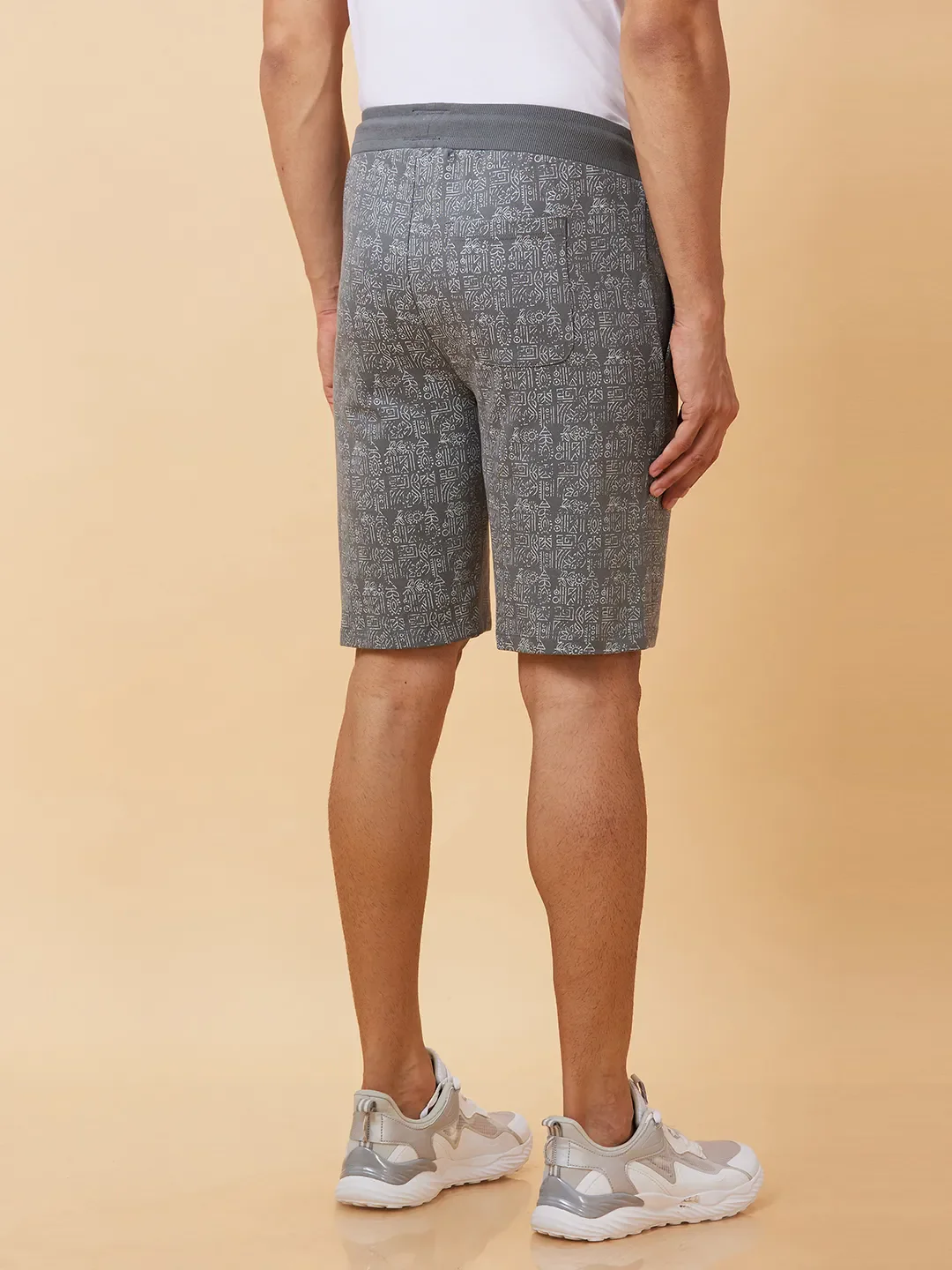 Grey Regular Fit Men's Shorts by Being Human Clothing - Image 2
