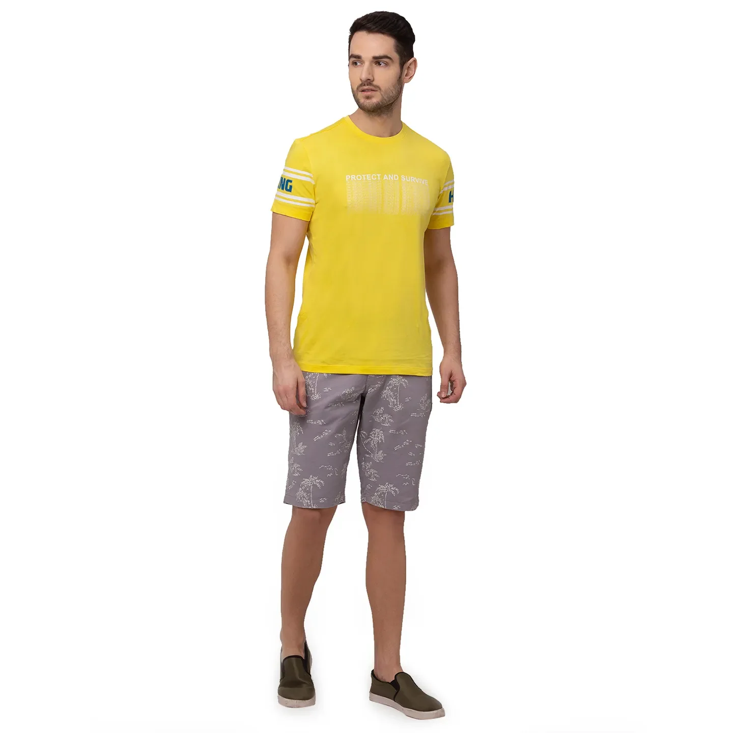 Grey Regular Fit Men's Shorts by Being Human Clothing - Image 5