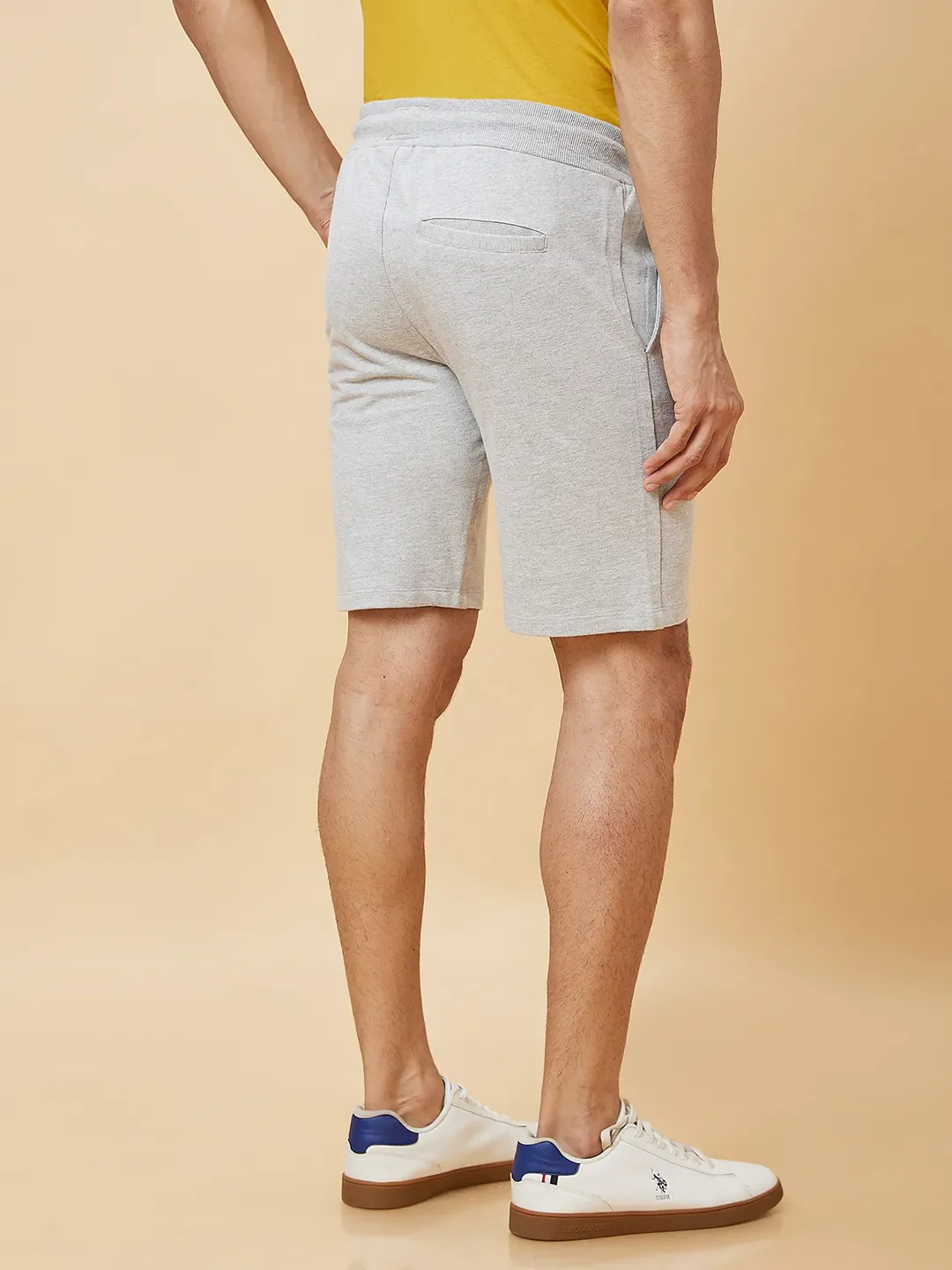 Grey Regular Fit Men's Shorts by Being Human Clothing - Image 4