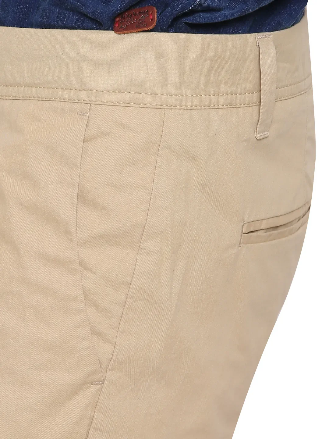 Khaki Regular Fit Men's Shorts by Being Human Clothing - Image 6