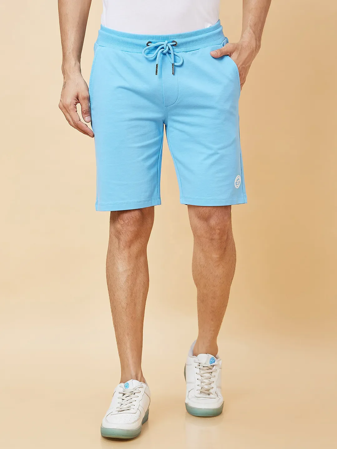 Blue Regular Fit Men's Shorts by Being Human Clothing - Image 6