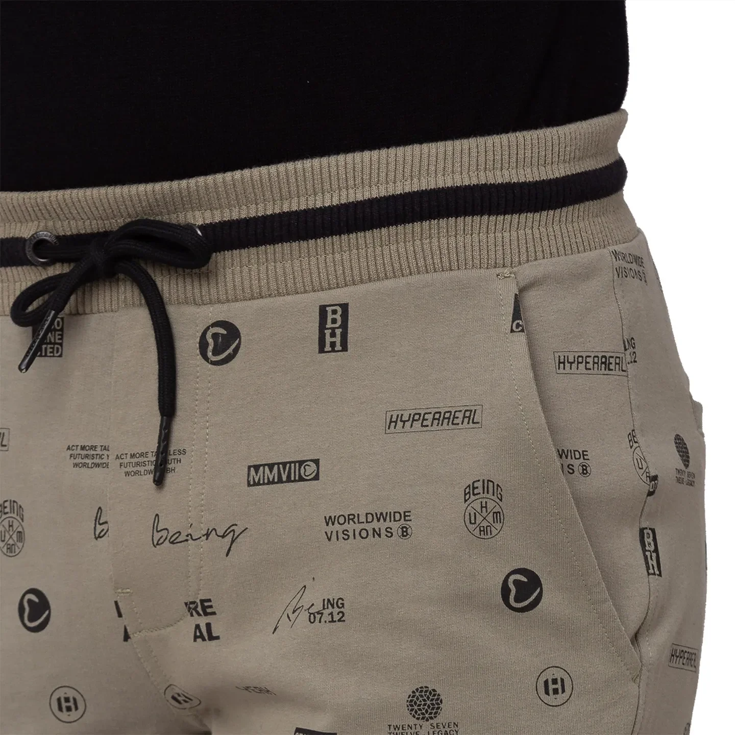 Green Regular Fit Men's Shorts by Being Human Clothing - Image 3