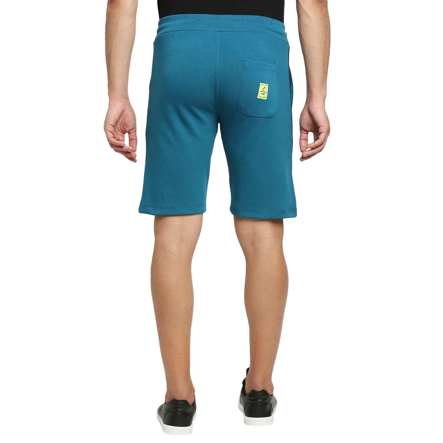 Ocean Blue Regular Fit Shorts For Men By Being Human Clothing - Image 3
