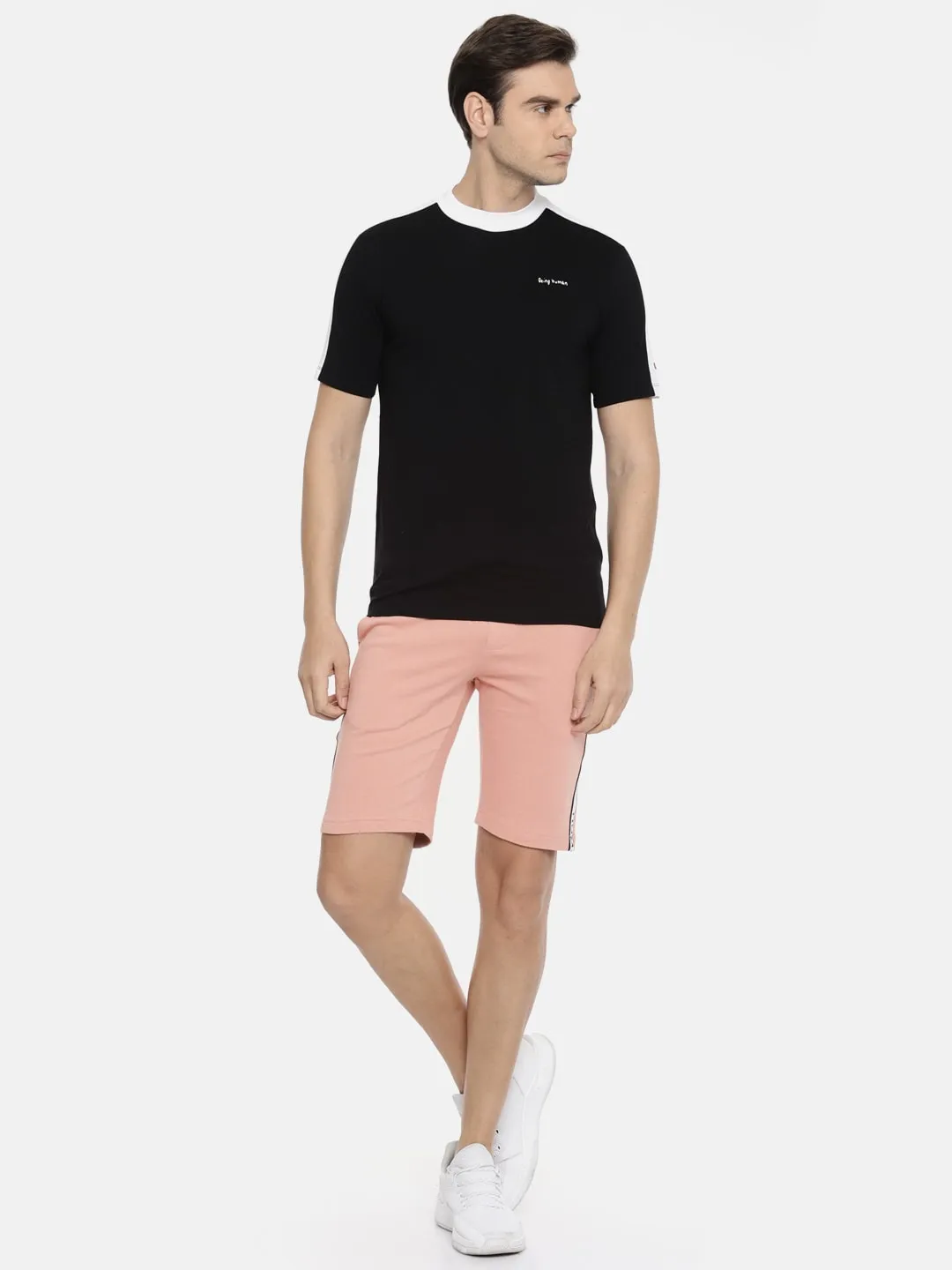 Pink Regular Fit Men's Shorts by Being Human Clothing - Image 5