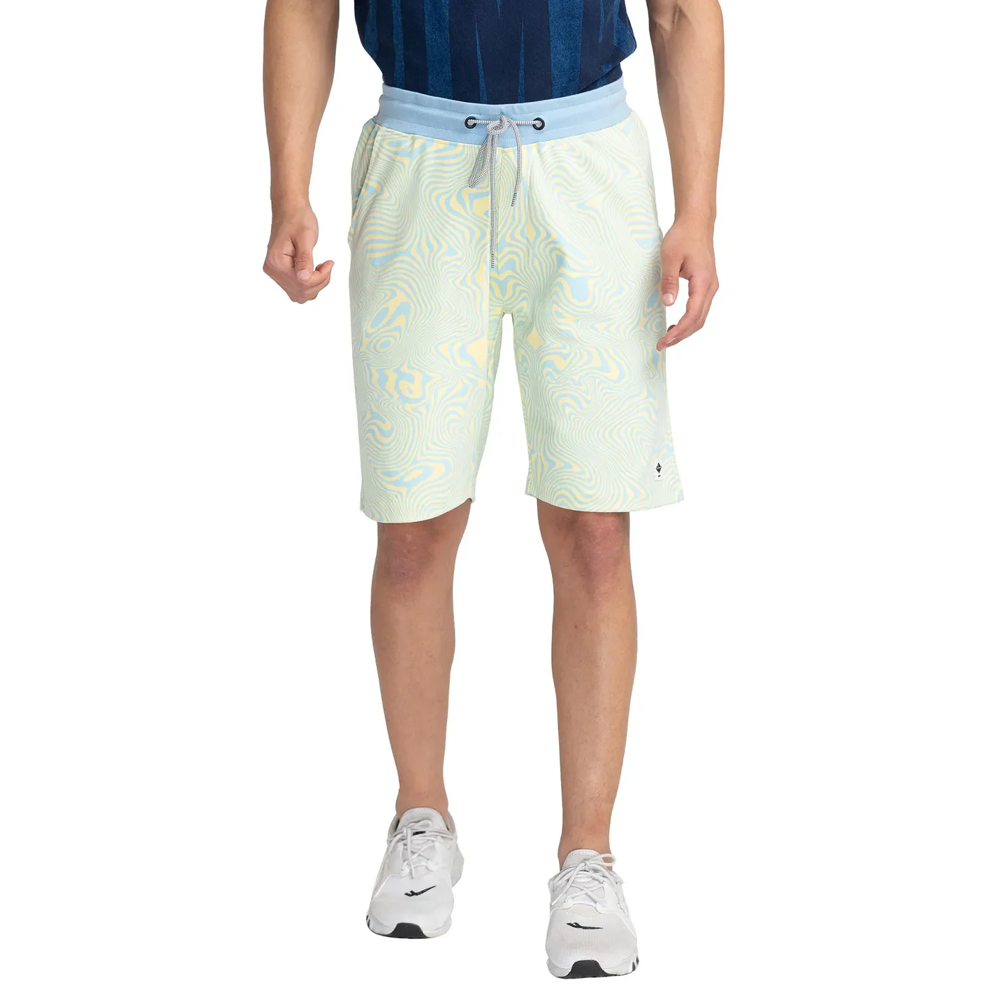 Yellow Regular Fit Shorts For Men By Being Human Clothing