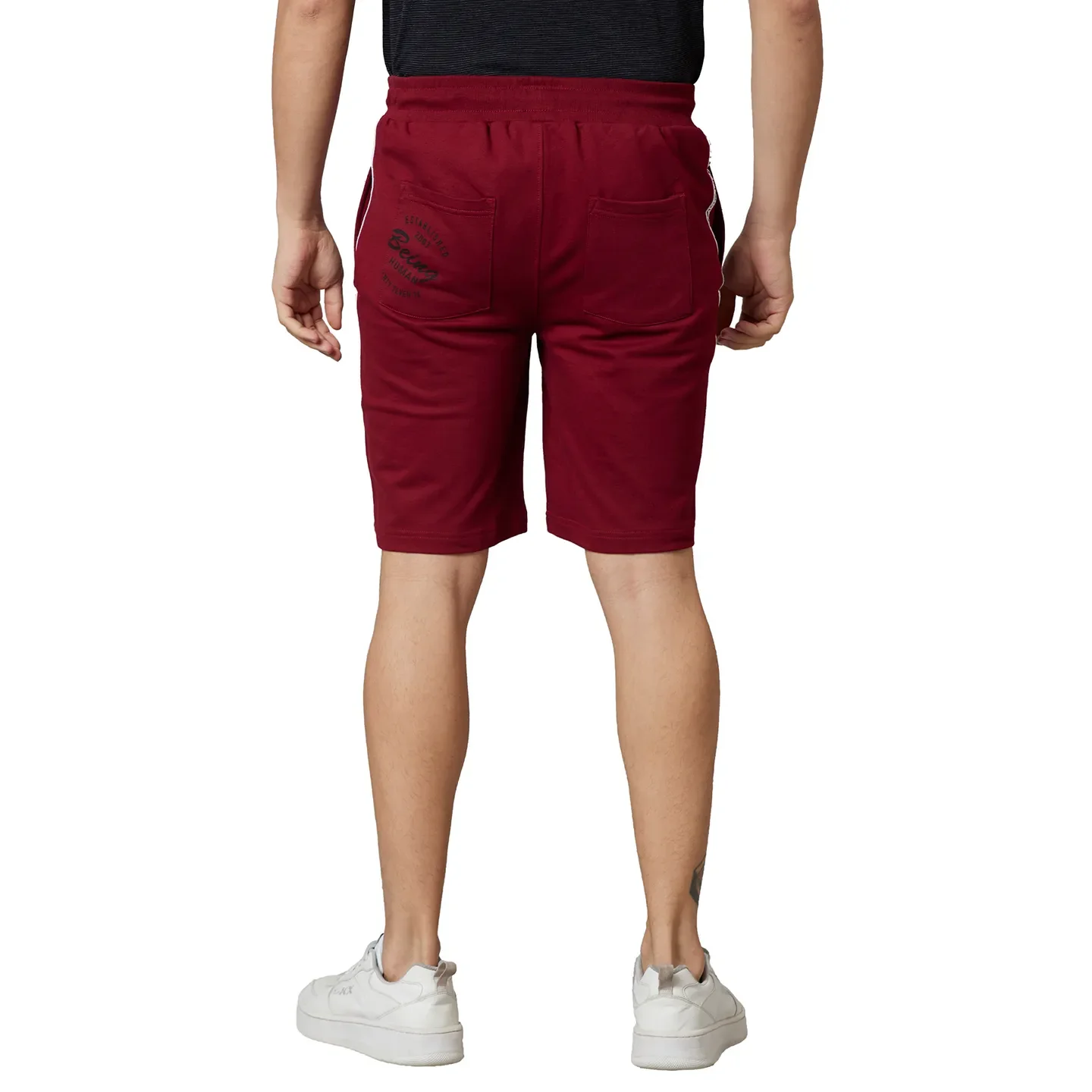 Pomogranate Regular Fit Shorts For Men By Being Human Clothing - Image 2