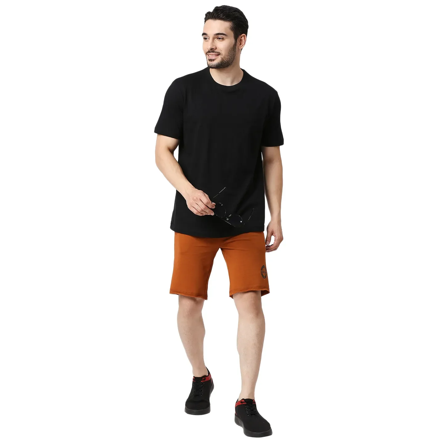 Orange Regular Fit Men's Shorts by Being Human Clothing - Image 5