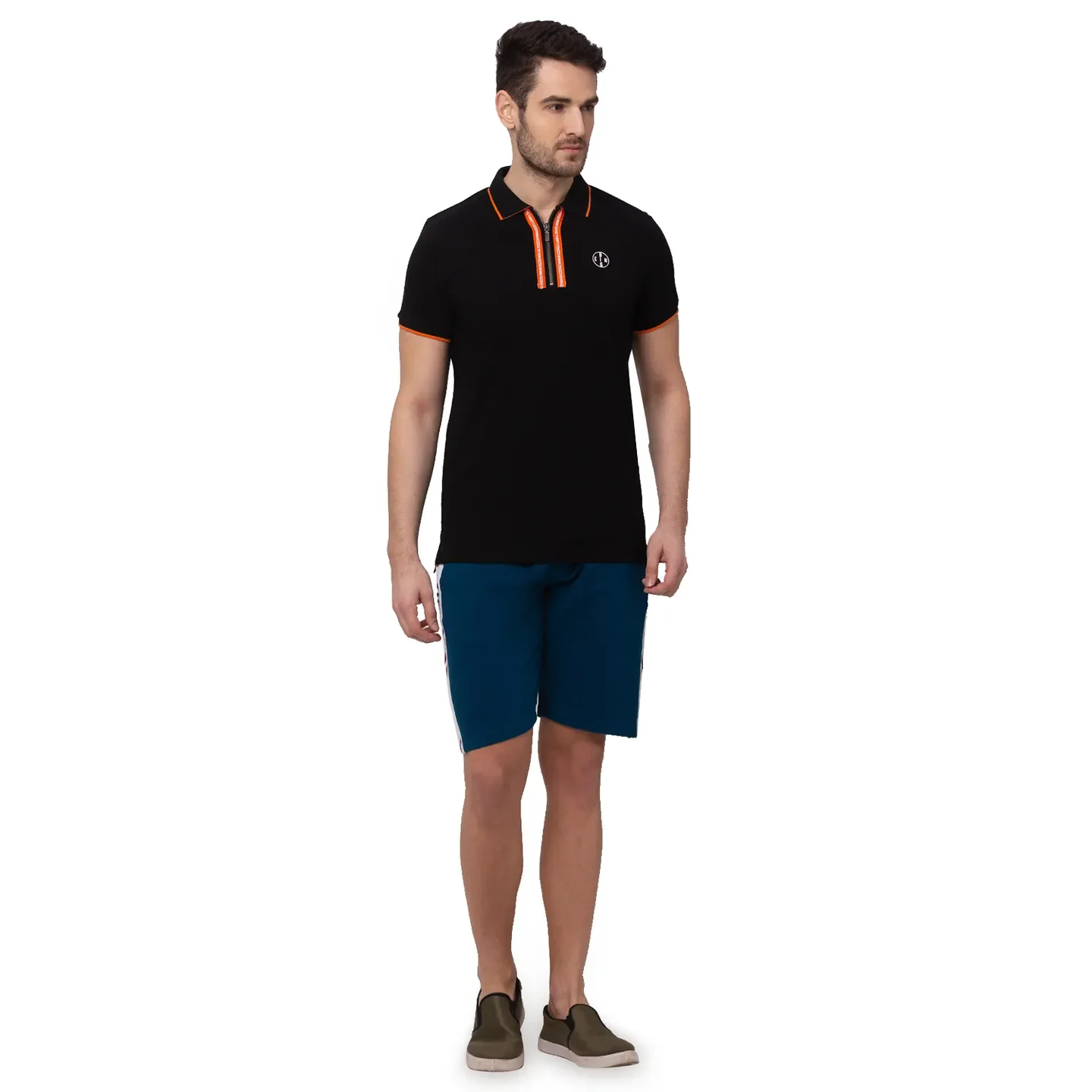 Blue Regular Fit Shorts For Men By Being Human Clothing - Image 5