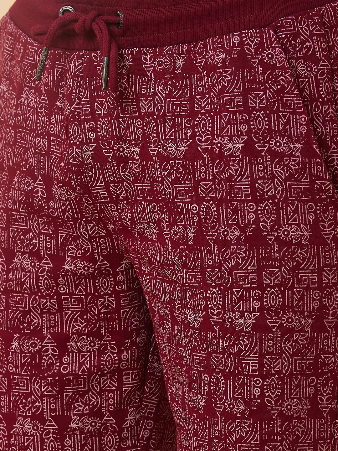 Red Regular Fit Men's Shorts by Being Human Clothing - Image 4
