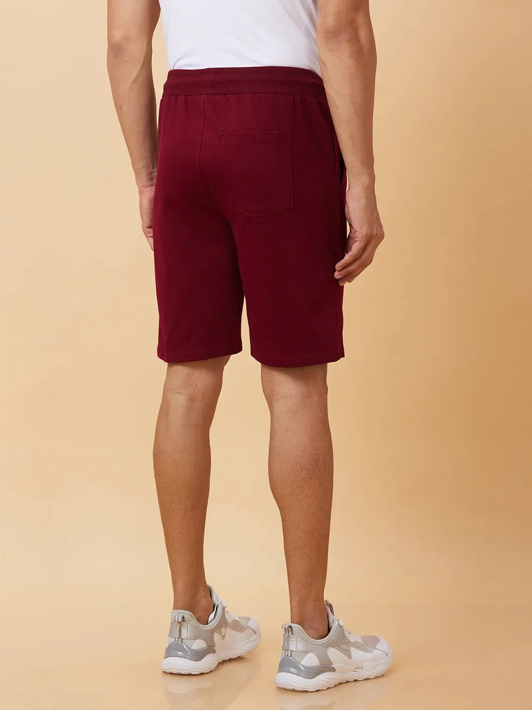 Red Regular Fit Men's Shorts by Being Human Clothing - Image 2