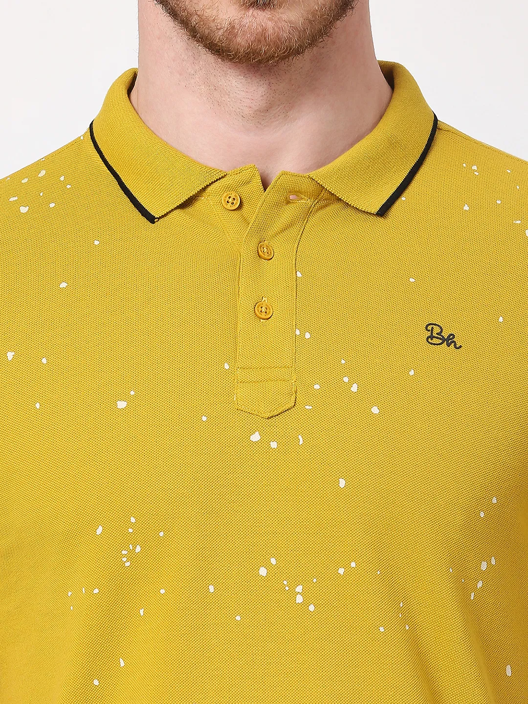 Camel Regular Fit Men's Polo T-Shirt by Being Human Clothing - Image 5