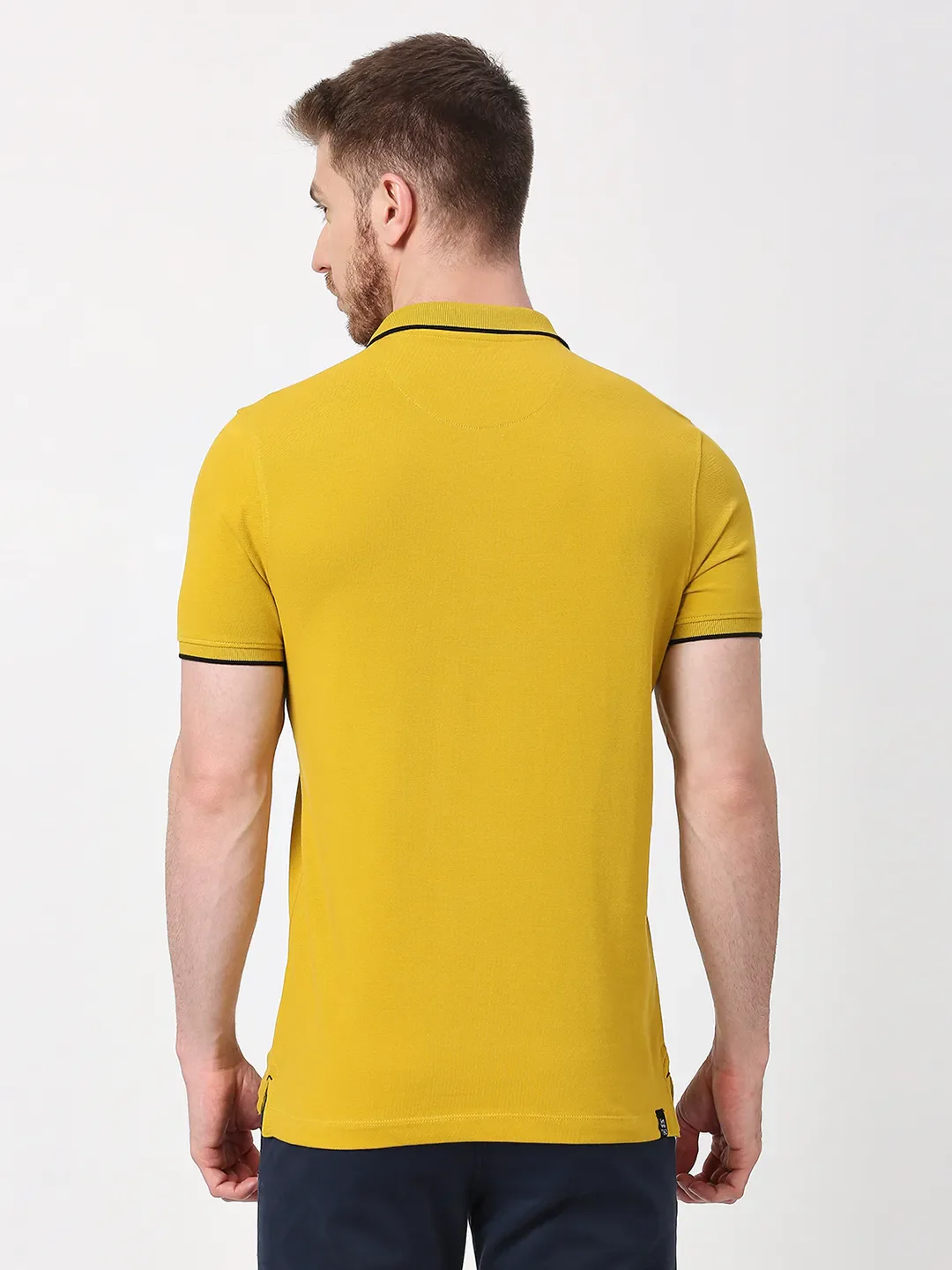 Camel Regular Fit Men's Polo T-Shirt by Being Human Clothing - Image 4