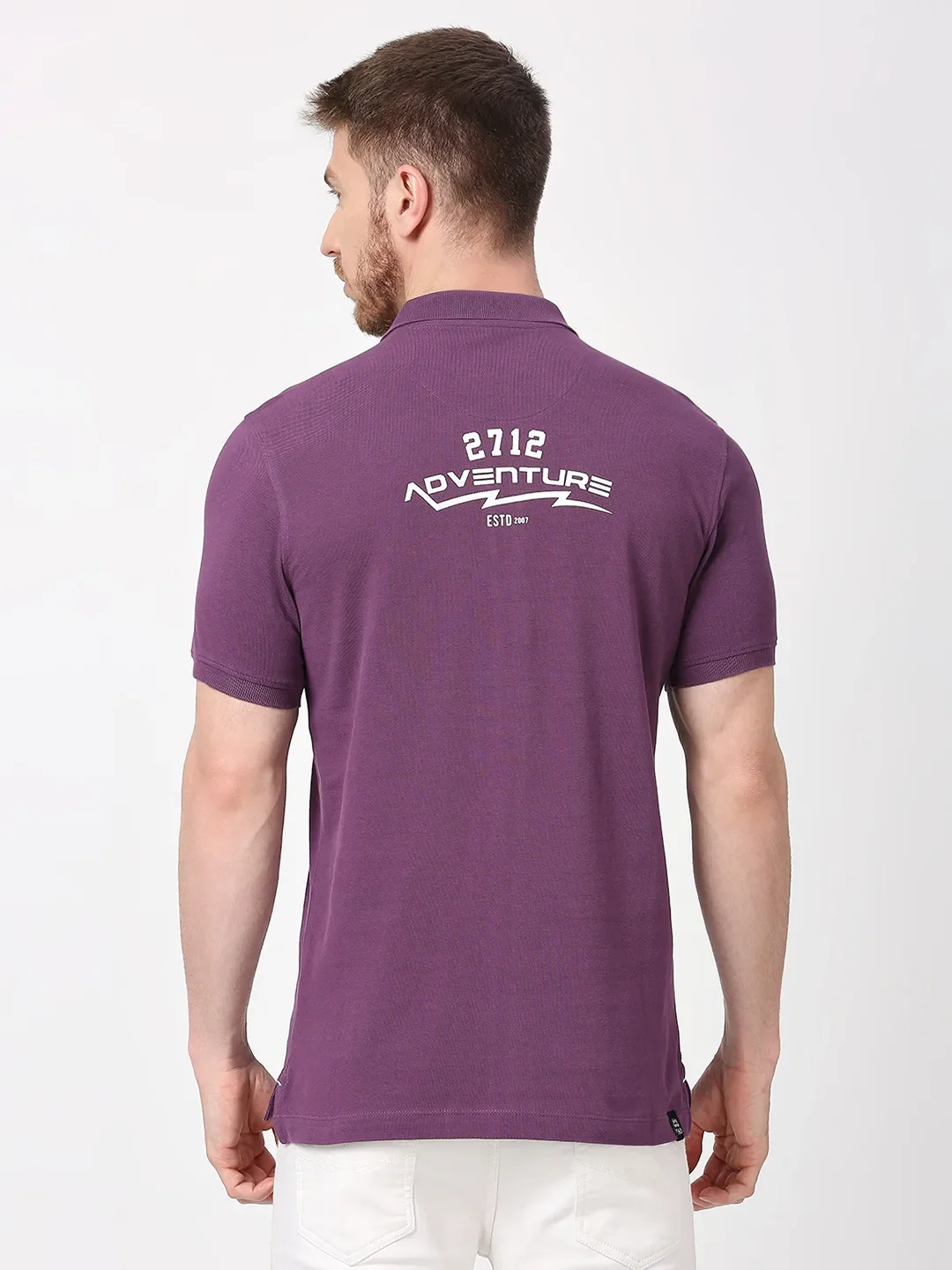 Green Regular Fit Men's Polo T-Shirt by Being Human Clothing - Image 3