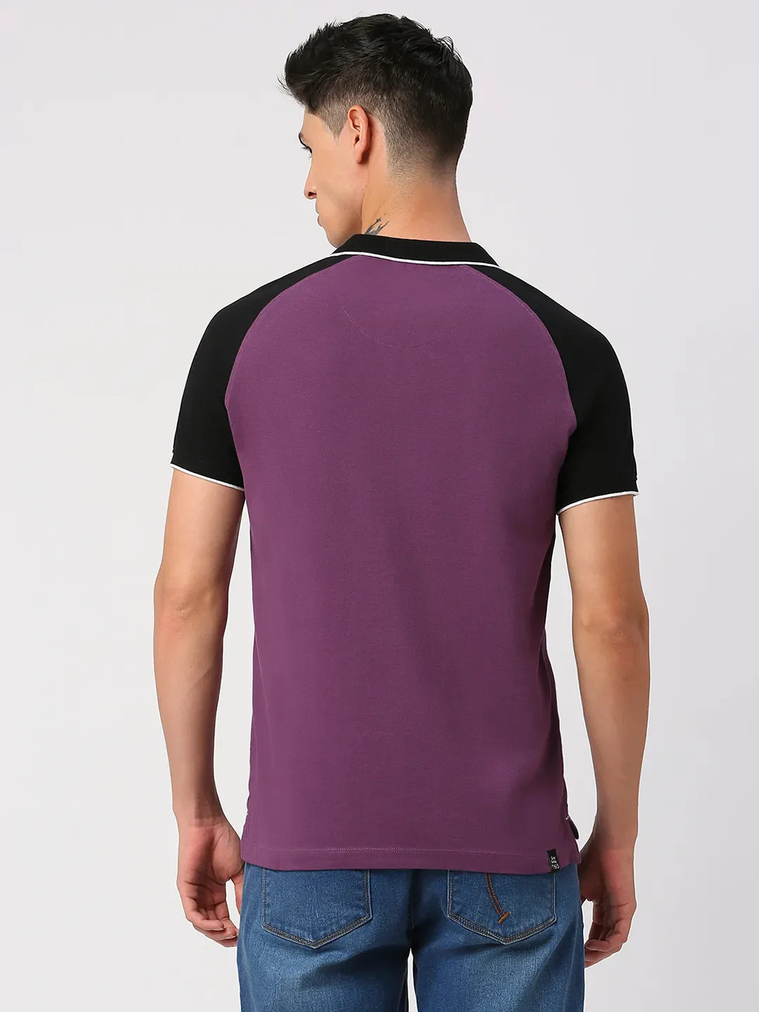 Green Regular Fit Men's Polo T-Shirt by Being Human Clothing - Image 4