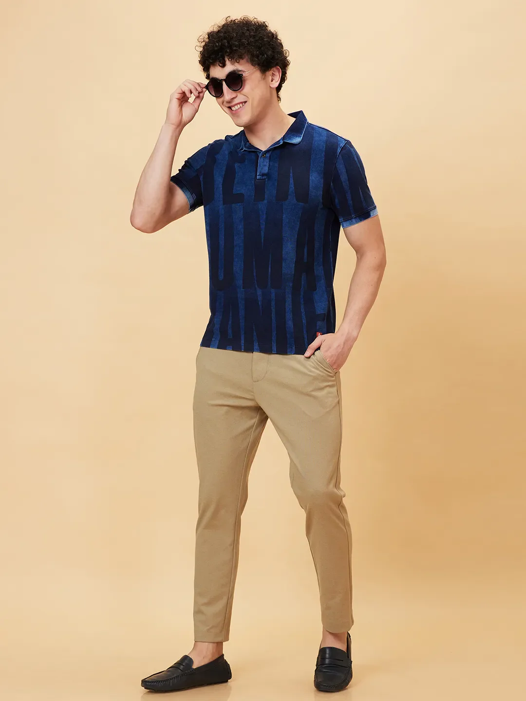 Purple Regular Fit Men's Polo T-Shirt by Being Human Clothing - Image 6