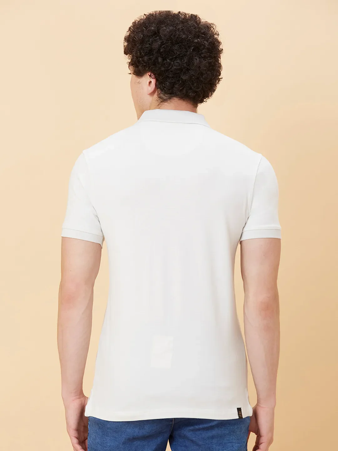 Grey Regular Fit Men's Polo T-Shirt by Being Human Clothing - Image 3