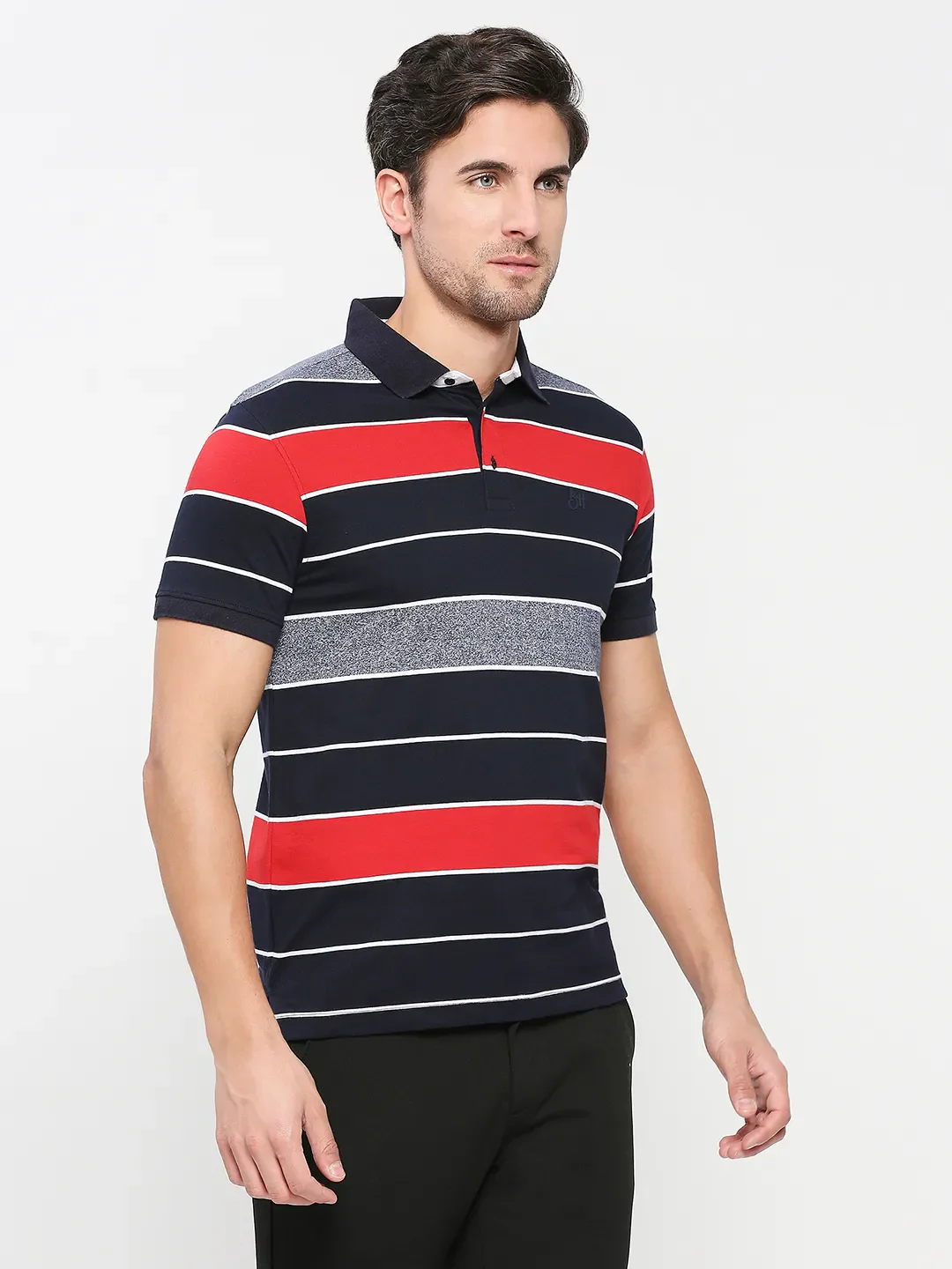 Red Regular Fit Men's Polo T-shirt by Being Human Clothing - Image 3
