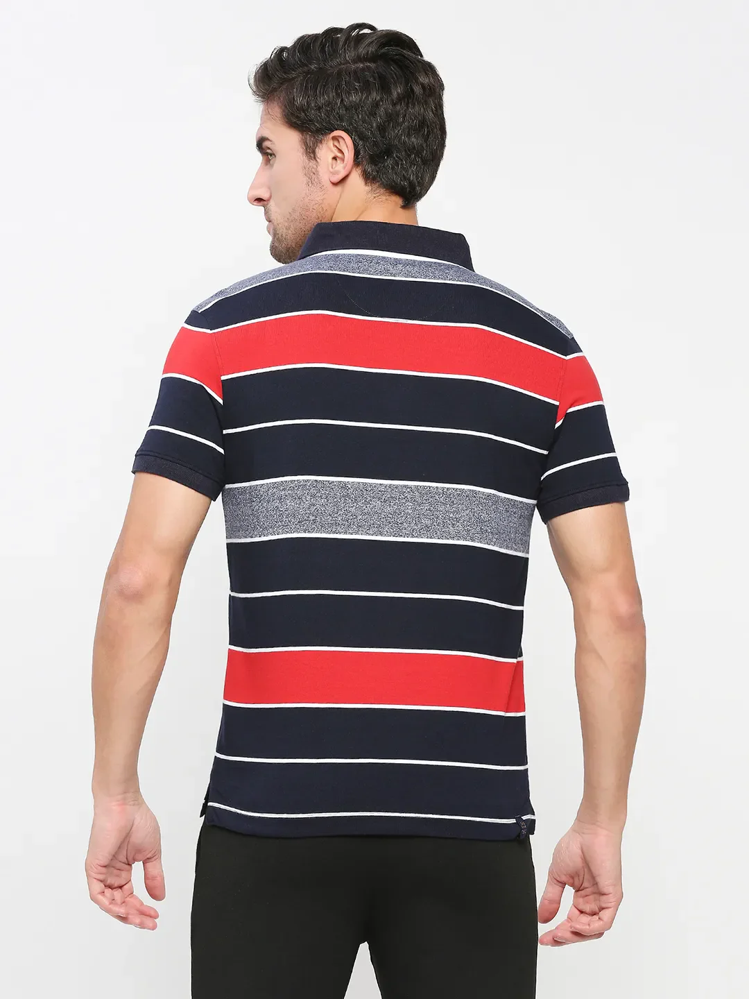 Red Regular Fit Men's Polo T-shirt by Being Human Clothing - Image 4