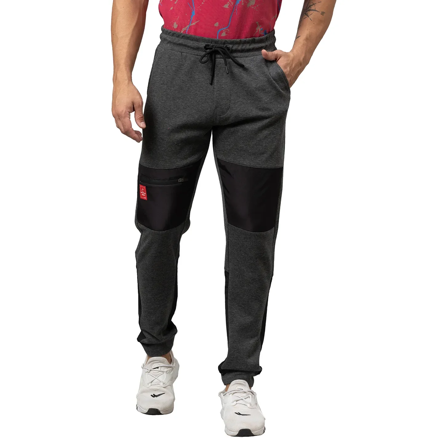Grey Regular Fit Track Pants For Men By Being Human Clothing