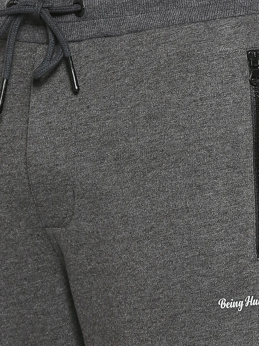 Grey Regular Fit Track Pants For Men By Being Human Clothing - Image 5