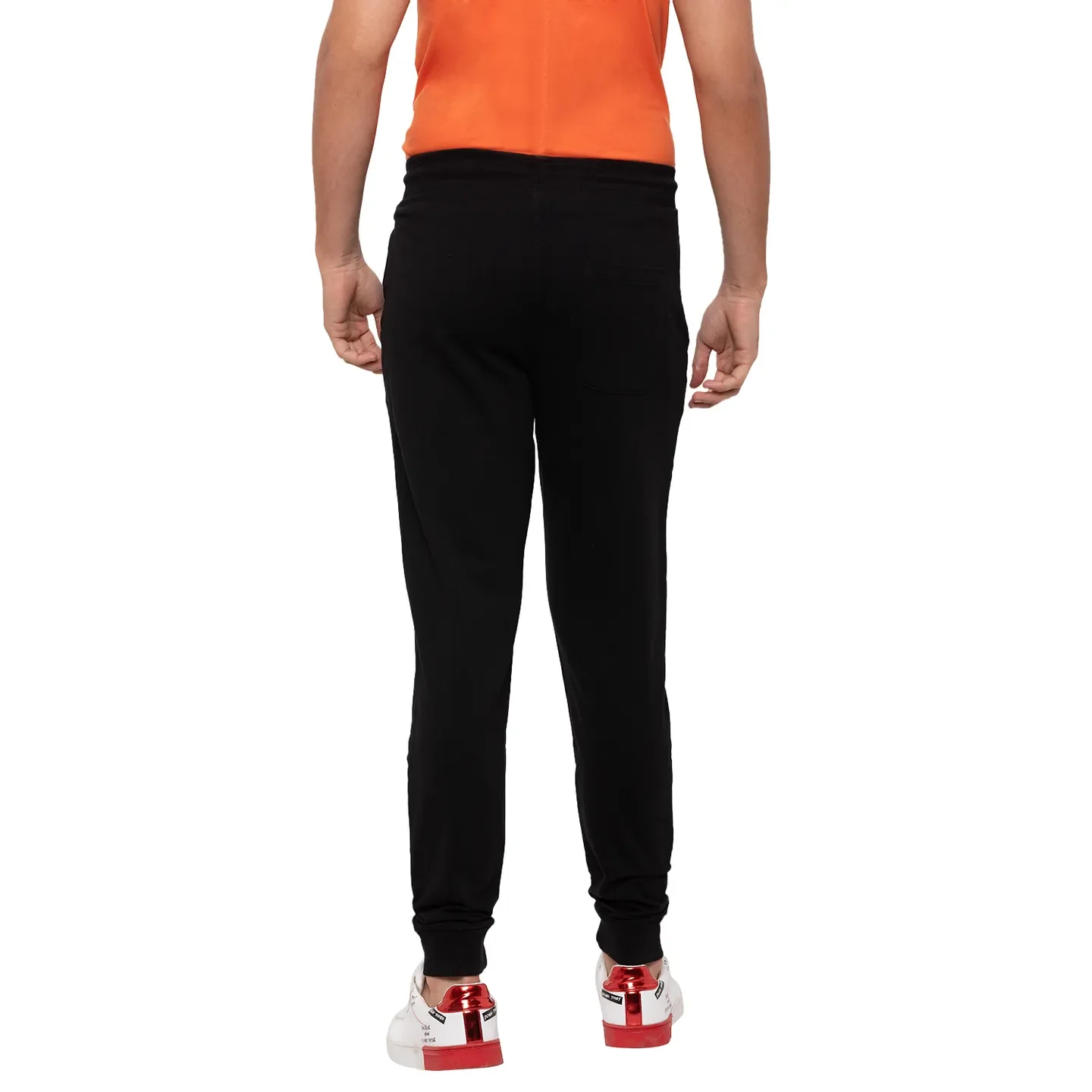 Regular Fit Black Track Pants - Being Human clothing - Image 3