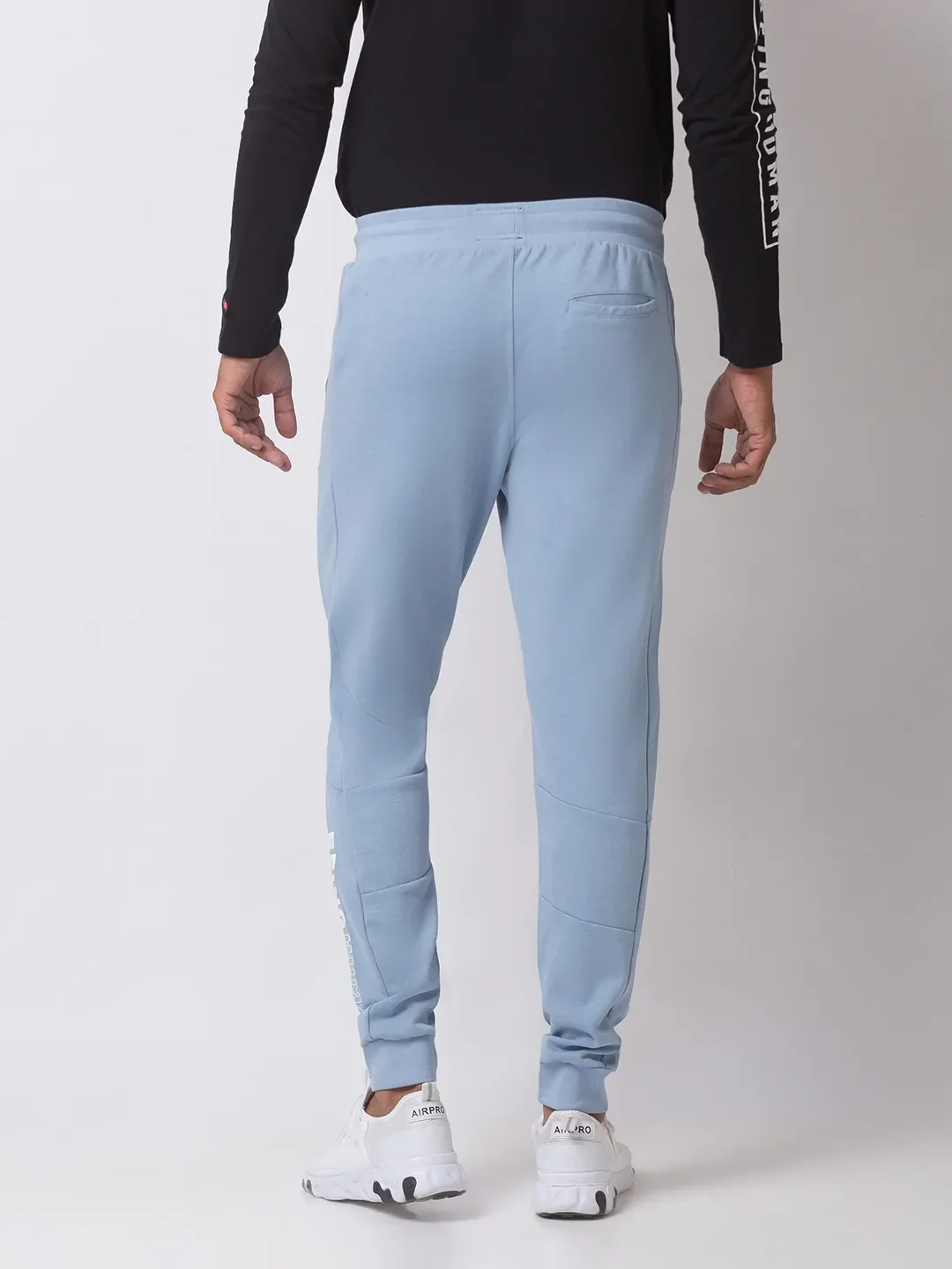 Blue Regular Fit Men's Track Pants by Being Human Clothing - Image 4