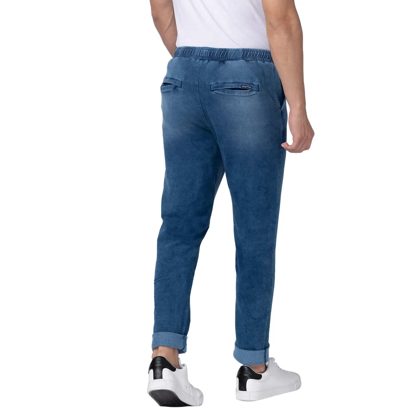 Blue Regular Fit Men's Track Pants by Being Human Clothing - Image 3