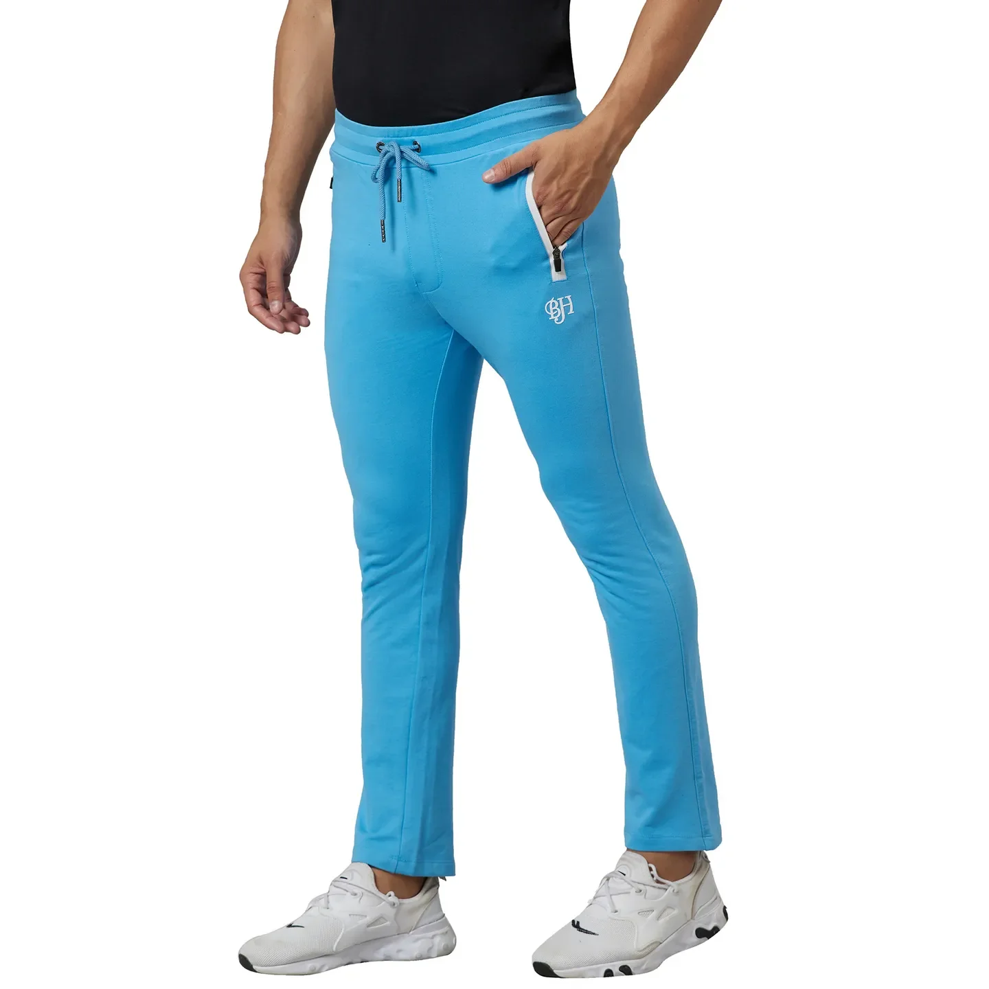 Blue Regular Fit Men's Track Pants by Being Human Clothing - Image 4