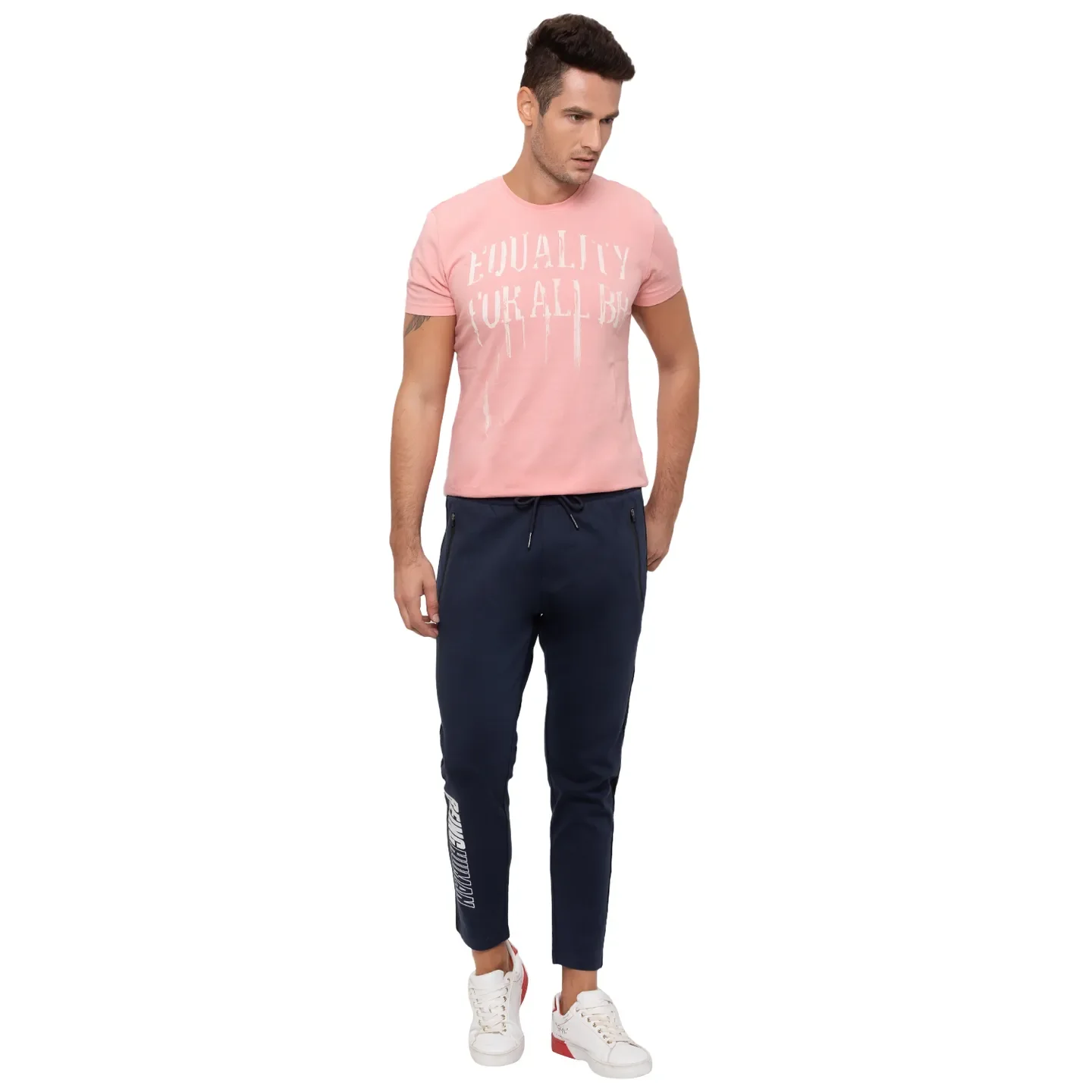 Blue Regular Fit Men's Track Pants by Being Human Clothing - Image 2