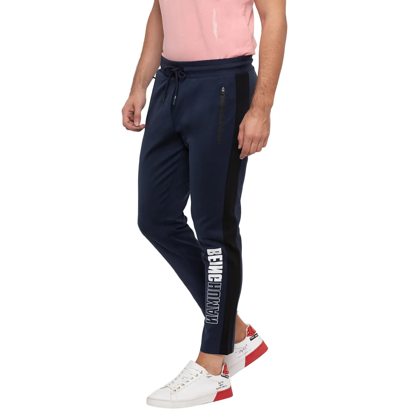Blue Regular Fit Men's Track Pants by Being Human Clothing - Image 4